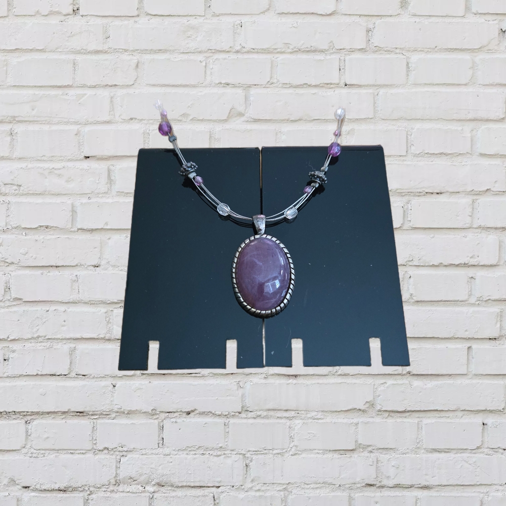 Elegant Purple Pendant Necklace